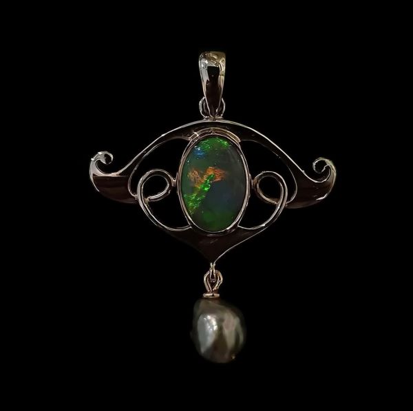 Nouveau Opal Pendant